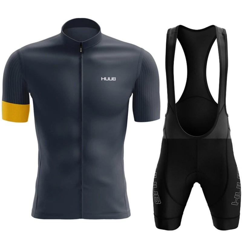 Mens Cycling Jersey Set Breathable Quick-Dry Short Sleeve Mountain Bike Apparel Ride