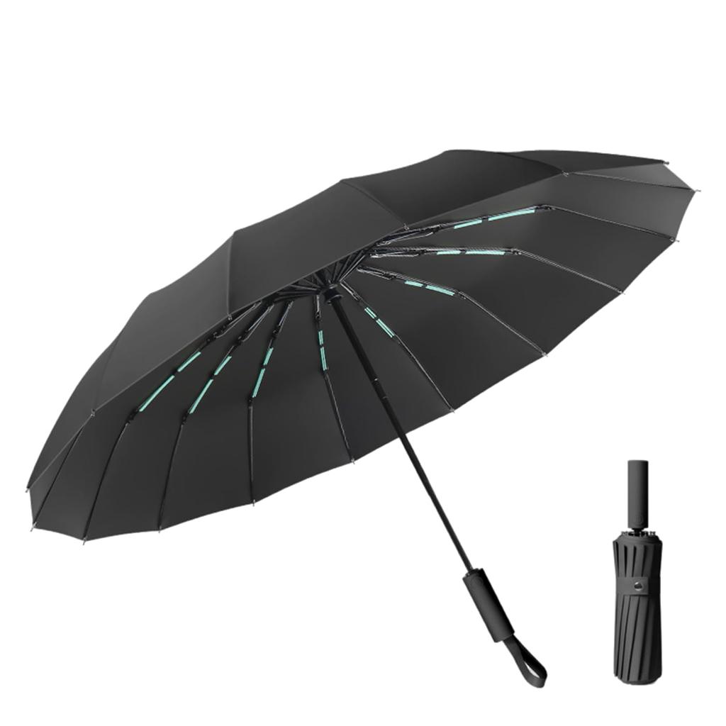 Folding Automatic Opening and Large 32 Ribs Double Folding for Both Sunny and Rainy Double Typhoon Rainy Season Water UV for Men and Women Umbrella,