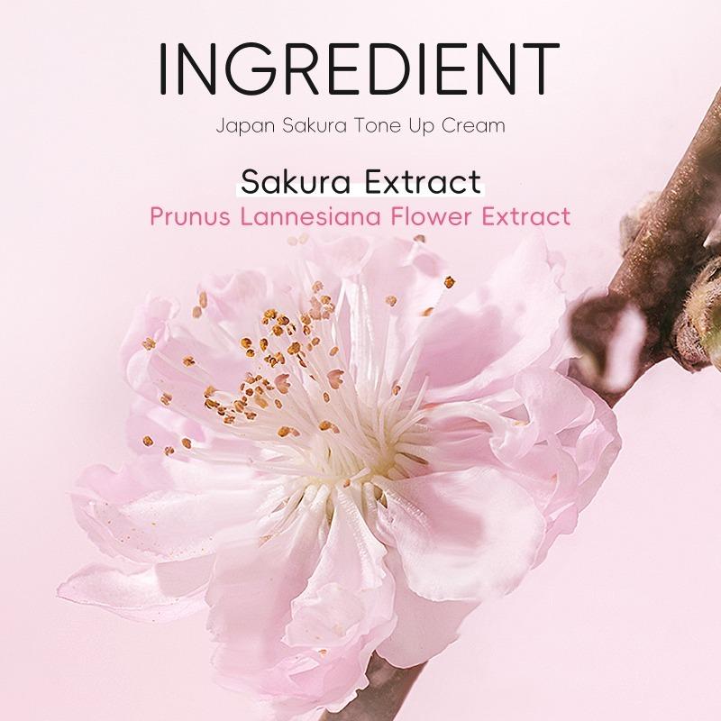 LAIKOU Japan Sakura Tone Up Cream Маскирующий пятна, осветляющий 30г