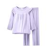 Пижамы для девочек с длинными рукавами Домашняя одежда Стиль «родитель-ребенок» Одежда с кондиционером