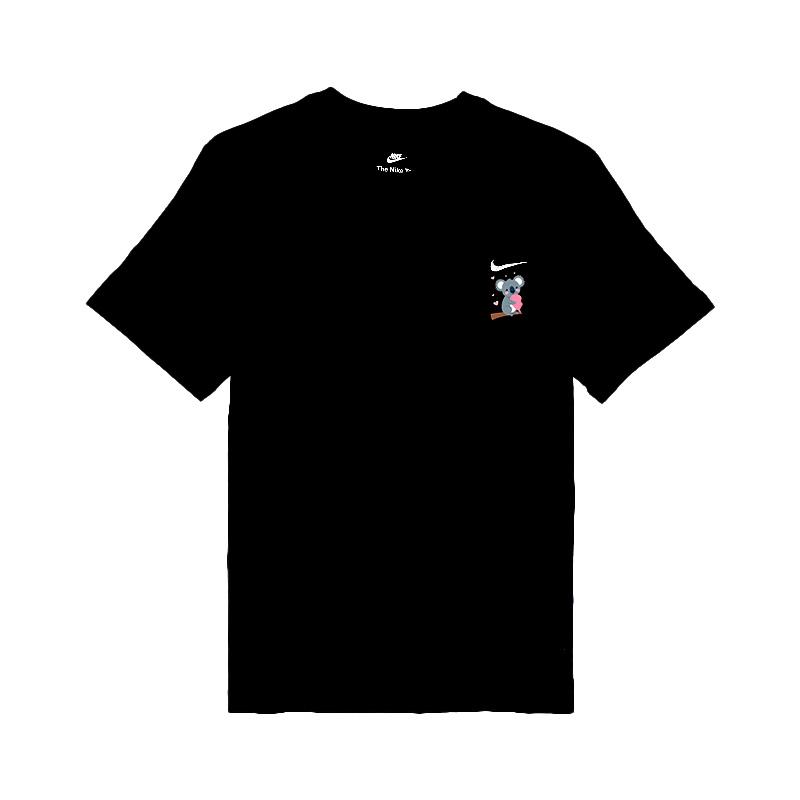 Nike Спортивная одежда Уличная Дышащая Вечеринка Коалы Вышитый Логотип Круглый вырез Прямой крой Повседневная Футболка с коротким рукавом BV0508-010(TEAM702-BV11)