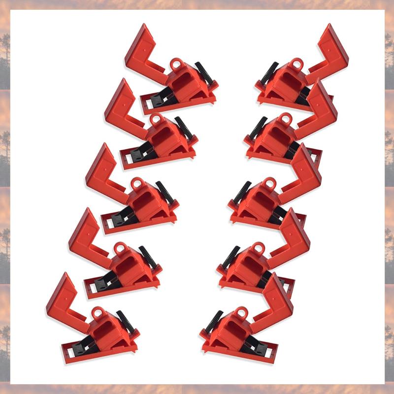 2025 Trend Circuit Breaker Lockout For 120-277V Clamp-On Electrical Single Pole Breaker Lock Out Tagout Kit Device Refill Statio