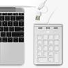 USB & Type C Wired Digital Keyboard with 3 USB2.0 Port Hub 18 Keys Accounting Number Pad External Keypad for Laptop Desktop PC
