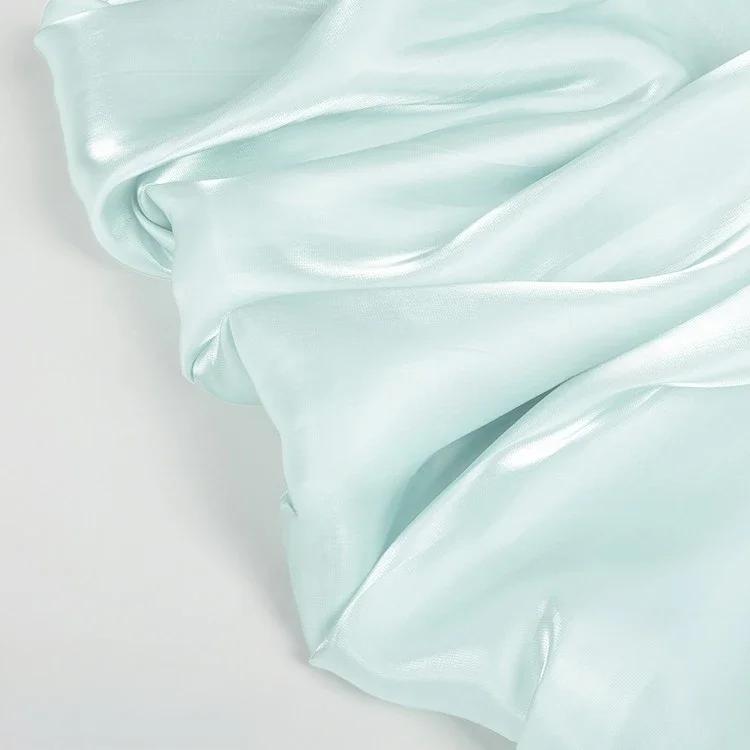 100x150 см Фантомный градиент цвета Стеклянный шелковый атласный тканевый сорочка сценическое платье кристально яркое лицо блестящая ткань DIY кукольный декор