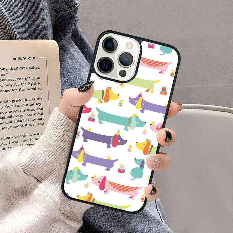 Чехол для телефона Такса Собака-сосиска Такси для iPhone 17 Air 16 16e 15 Plus для Apple 13 11 12 14 Pro Max Чехол coque