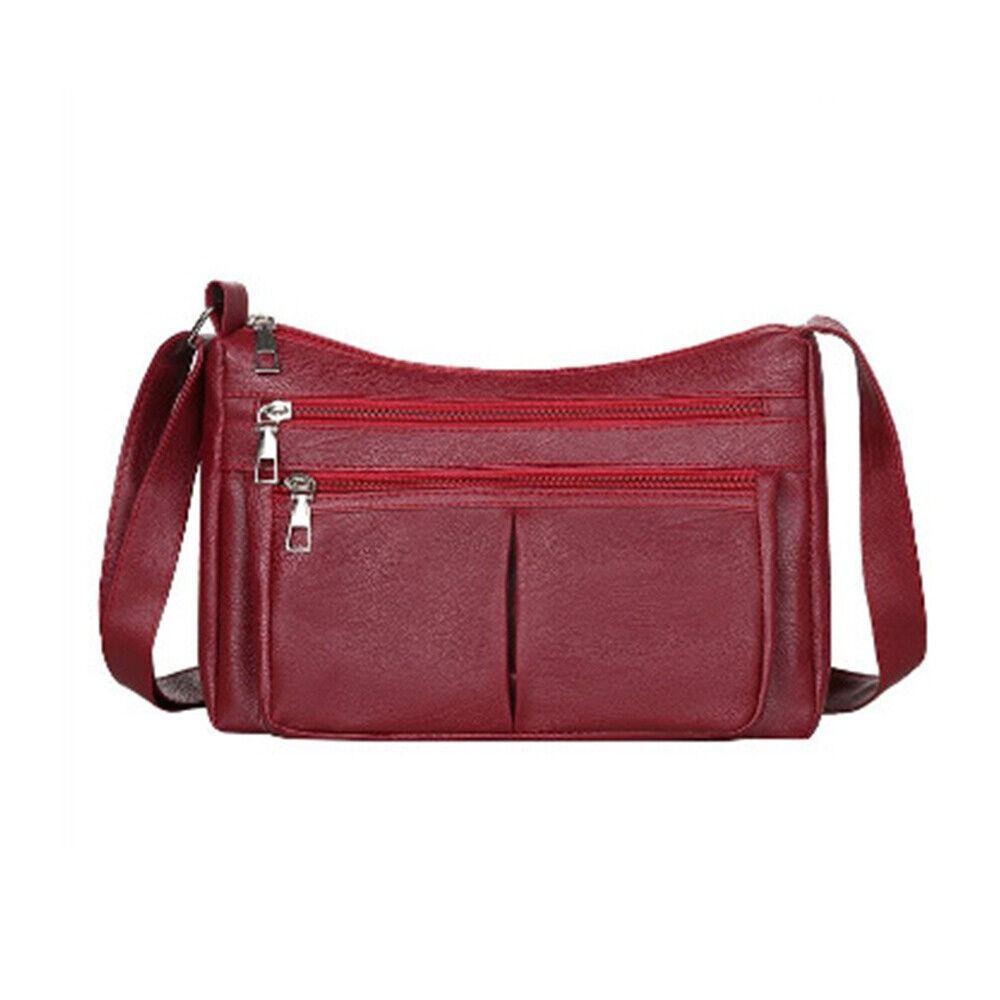 Casual Faux Leathe Womens Shoulder Bags Water Resistant 4 Color Messenger Bag Handbag Womens