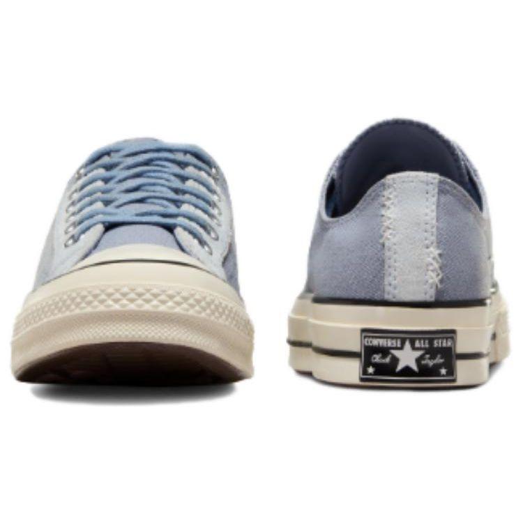 Converse Прочные Амортизирующие Низкие Кеды из Канваса Унисекс Кроссовки Серо-Синие A06539C