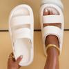 Модные тапочки Cloud на мягкой подошве и толстой платформе для женщин 2024 года, летние нескользящие пляжные сандалии из ЭВА для женщин, модные повседневные спортивные тапочки для пар