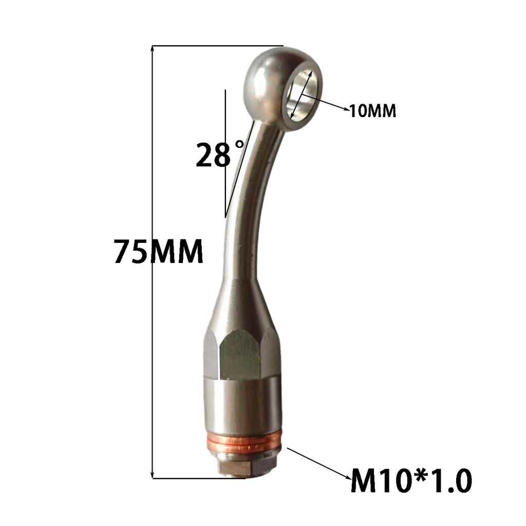 Universal CNC 304 Stainless Steel M10 Brake Hose Extension Tubing Stainless Steel Brake Line Extension Fitting Spare Accessories