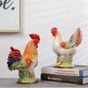 WSHYUFEI Chinese Lucky Fortune Rooster Decoration Animal Figurines Ornament Home Livingroom Ceramics Crafts Wedding Gift
