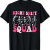 Night Shift Crew Nurses Bunny Dancing Skeleton Easter Day T Shirt