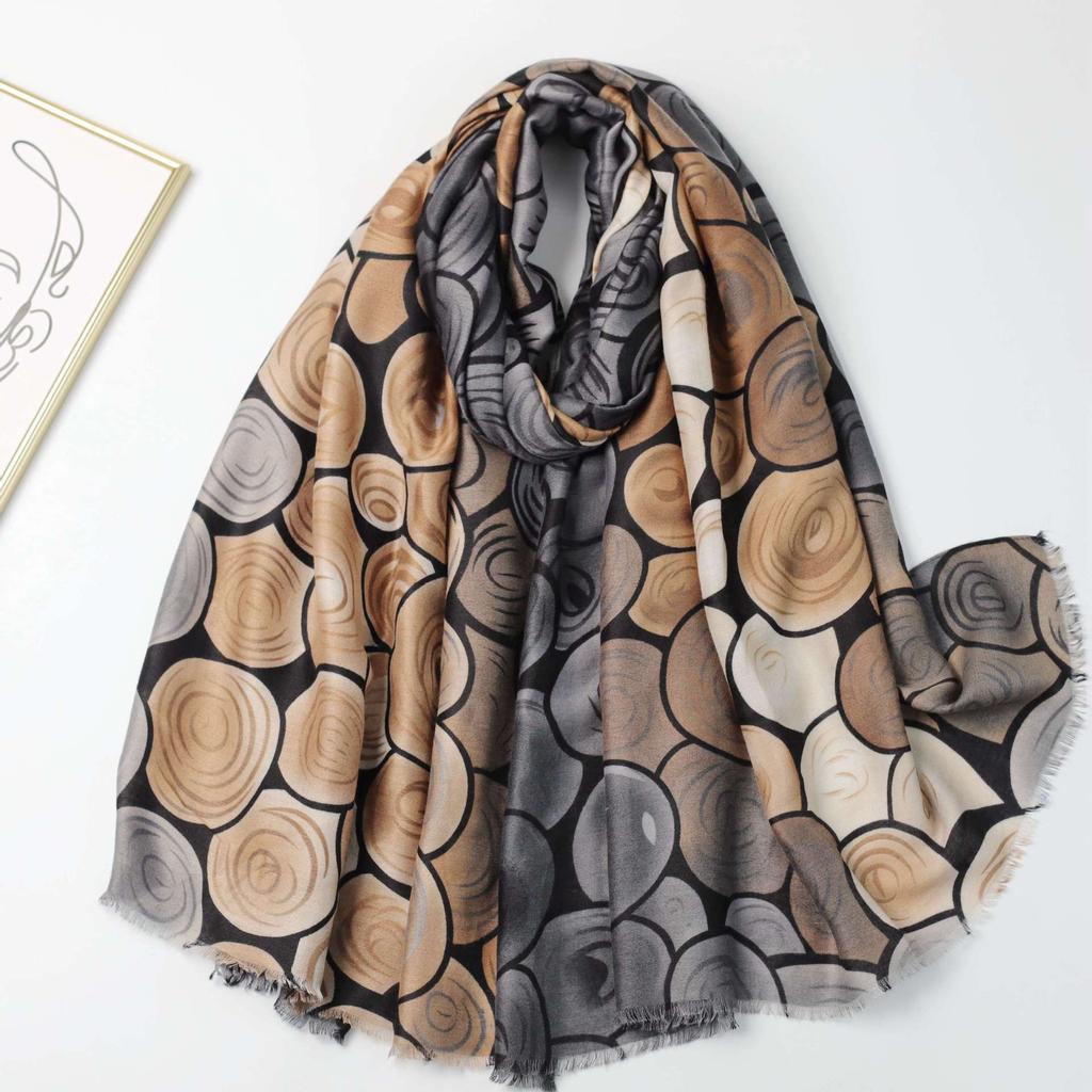 2024 Spring And Autumn Winter New Cotton And Hemp Long Thin Scarf Travel Versatile Sunscreen Warm Shawl For Women