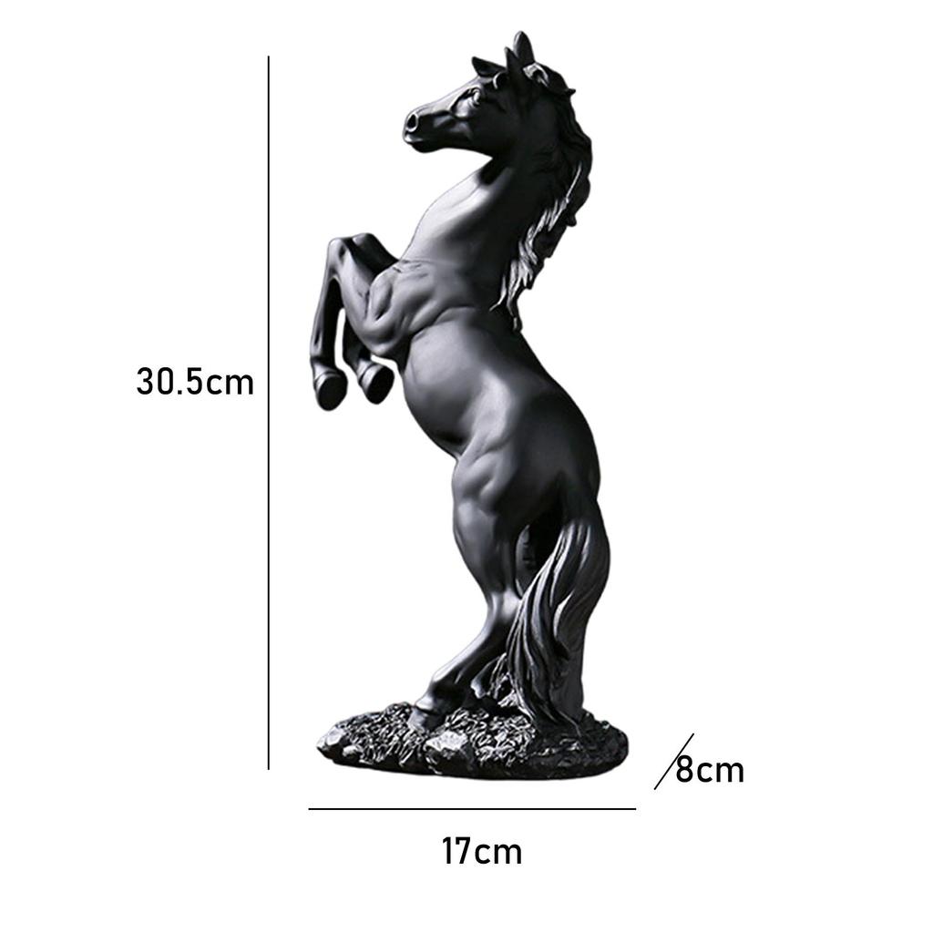 Horse Statue Table Centerpiece Furnishing Adornment Ornament Horse Figurine for Desktop NightStand Cabinet Study Bookshelf