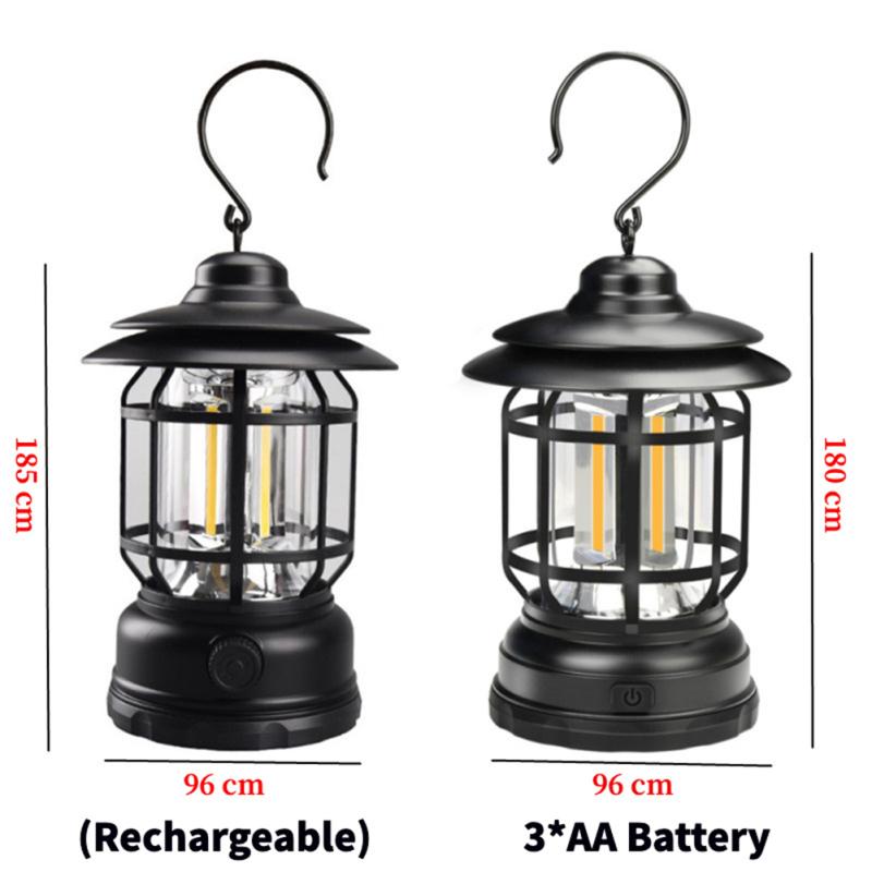 Уличный COB кемпинговый фонарь многофункциональный ретро портативный светодиодный подвесной аварийный фонарь палаточный фонарь