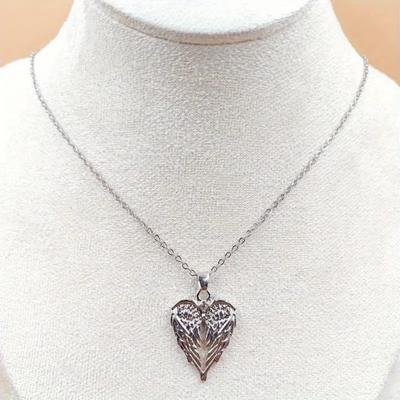 Ожерелье с крыльями ангела, инкрустированное блестящими стразами, ожерелье с подвеской, символ любви и защиты, ожерелье с шармом, ювелирный подарок