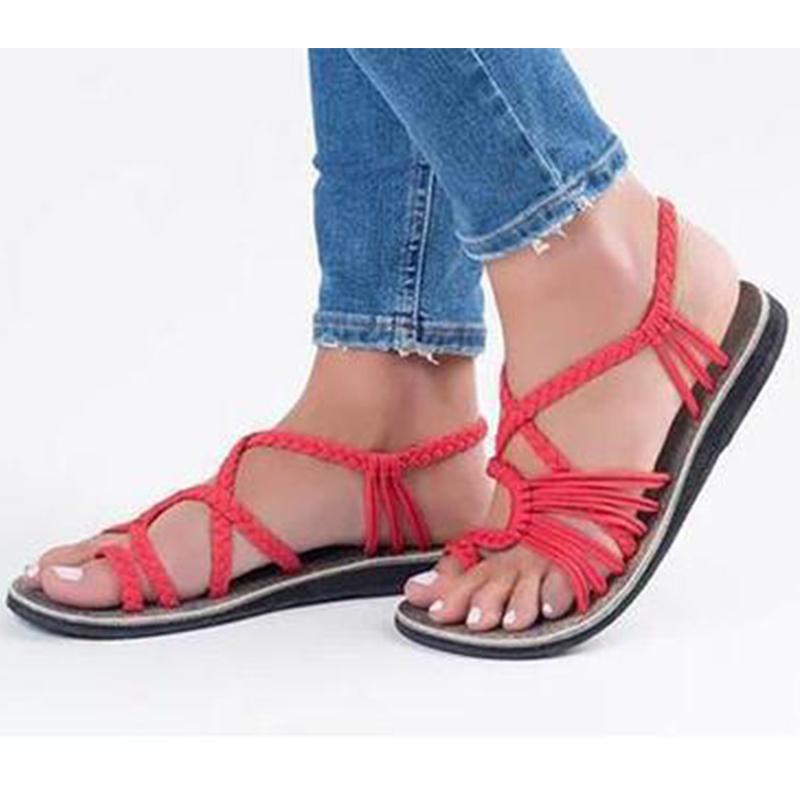 Женские сандалии Flip Flop Лето 2024 Женские туфли на плоской подошве с перекрестными ремешками Женские повседневные женские швейные мужские пляжные туфли большого размера 44