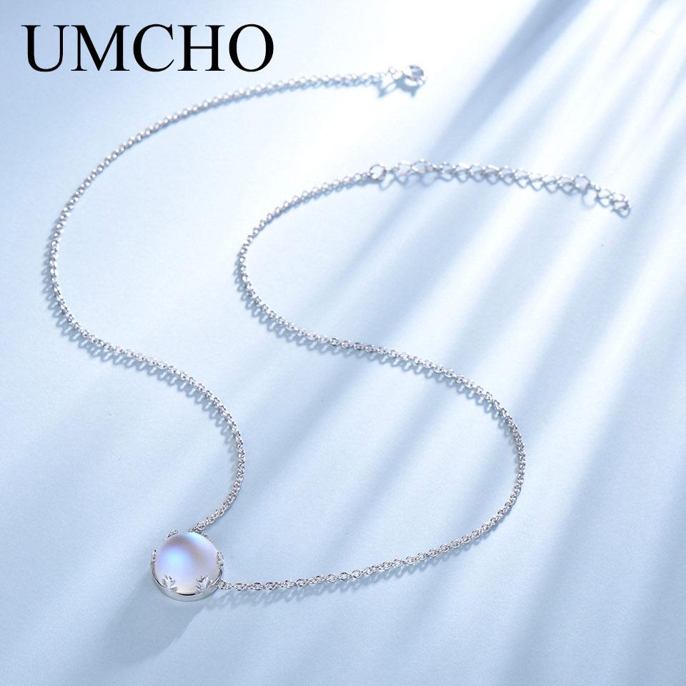 Женское ожерелье с подвеской, из стерлингового серебра 925 пробы