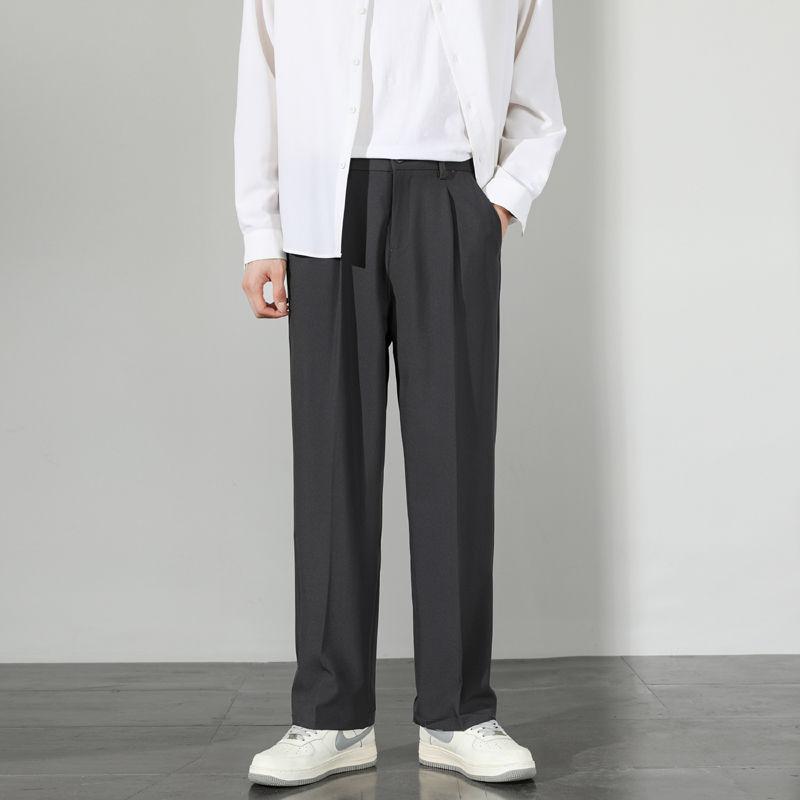 Мужские повседневные брюки свободного покроя 5XL, офисная официальная одежда, пиджаки, брюки для мужчин, уличная модная одежда, прямые брюки