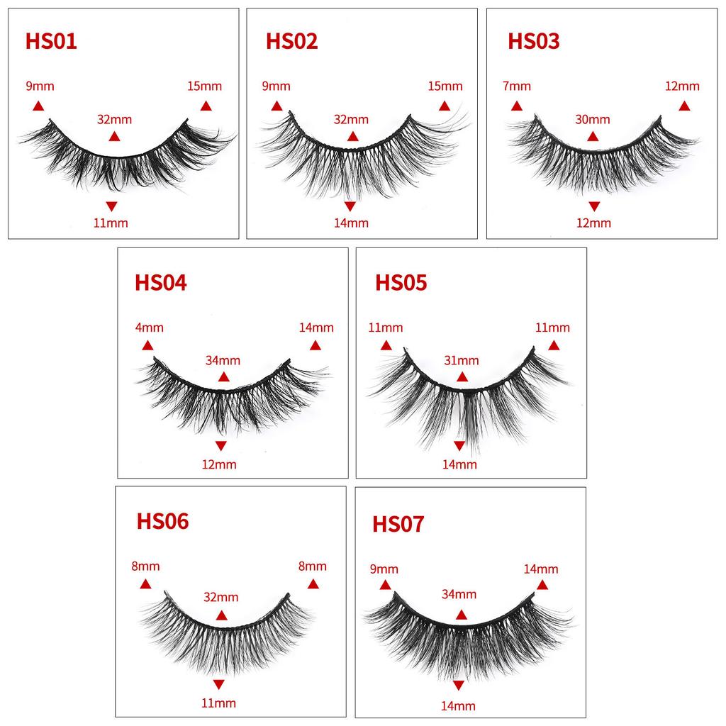 Chemical Fiber False Eyelashes 10 Pairs of Natural Styles, Multiple Pairs of Self-grafted Eyelashes