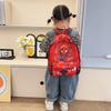 Cartoon Kids Spider Man Backpack For Boys And Girls With Breathable Nylon And Comfortable Shoulder Straps For Kindergarten Daily Use