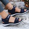 2024 Sports Sandals Summer New Open Toe Heightened Platform Sandals Women's Beach Shoes Athleisure Sandals