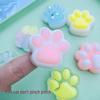 Mini Cat Paw Squishy Toy - Slow Rebound Silicone Stress Relief Pendant for Kids