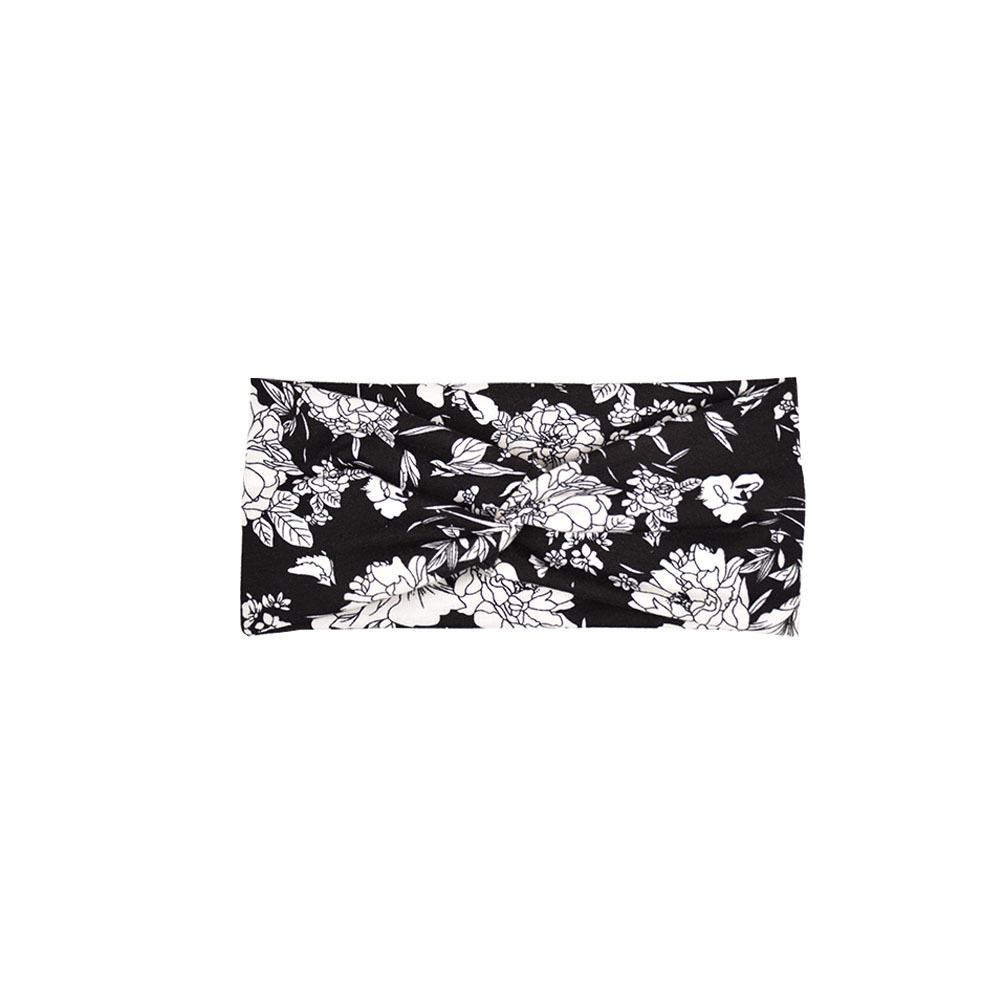 Printed Headband Sports Running Bohemian Face Wash Makeup Hair Cross Wide-brimmed Headband for Women