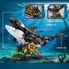 1092Pcs Orca Model Building Blocks Set With Display Stand, Home Decor Collectible Toy Ornament, Stem Toy Gift For Kids Adults