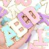 8 шт. Наклейки-патчи с буквами Алфавит Вышитые шенилловые нашивки для одежды Сумок Куртки Приклеивающиеся аксессуары