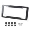 1/2pcs Carbon Fiber License Plate Frame Black Plastic Front & Rear Car Tag Holder Cover Frame Bracket with Standard Screw Kits