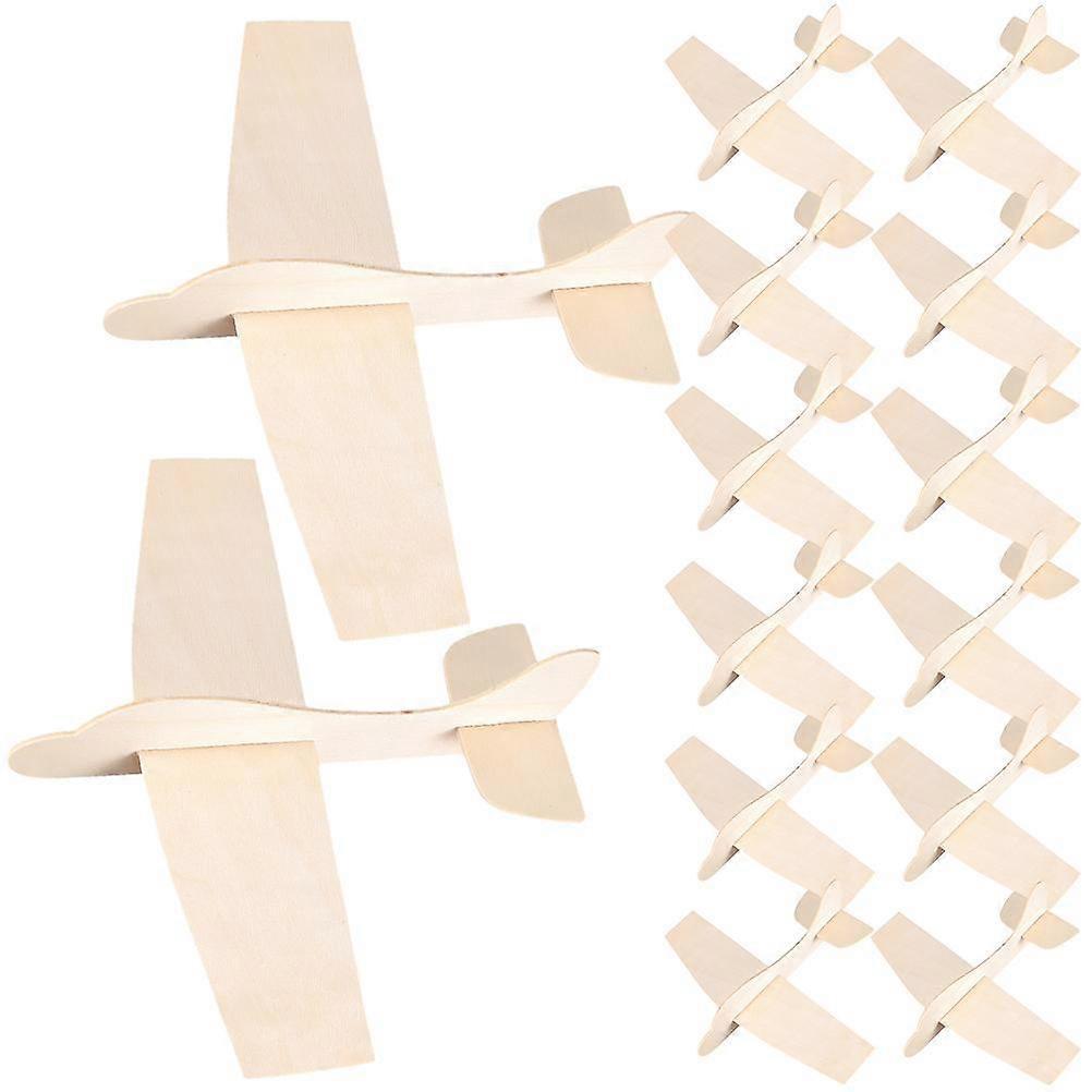Do It Yourself Blank Airplane Toys Wood Model Kids Birthday Gift Assembly Project