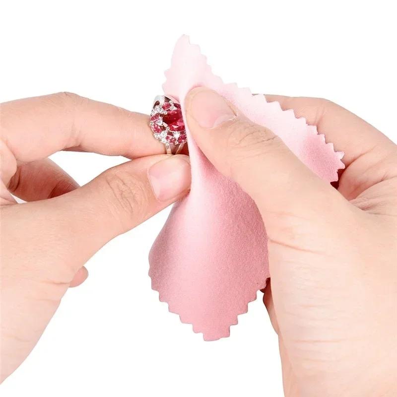 50 шт. Гладкая и безворсовая ткань для чистки линз очков, Ювелирные изделия, Золото и серебро, Полировочные листы, Стекло, Средства для чистки без разводов