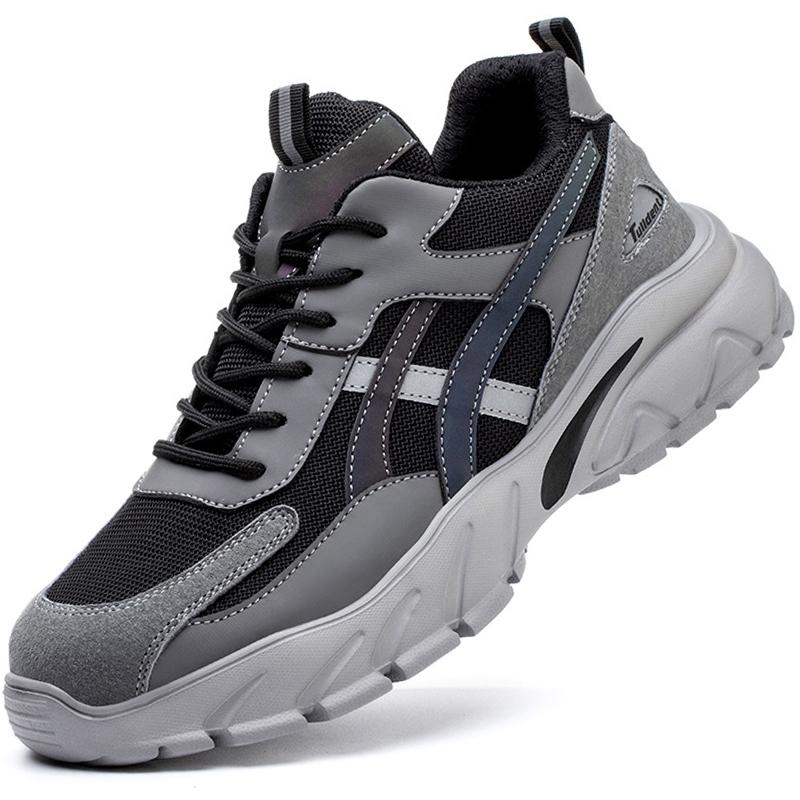 Work Sneakers Men Winter Safety Shoes Lightweight Anti-Smash Men Work Shoes Boots Women Protective Steel Toe Shoes Safety Boots
