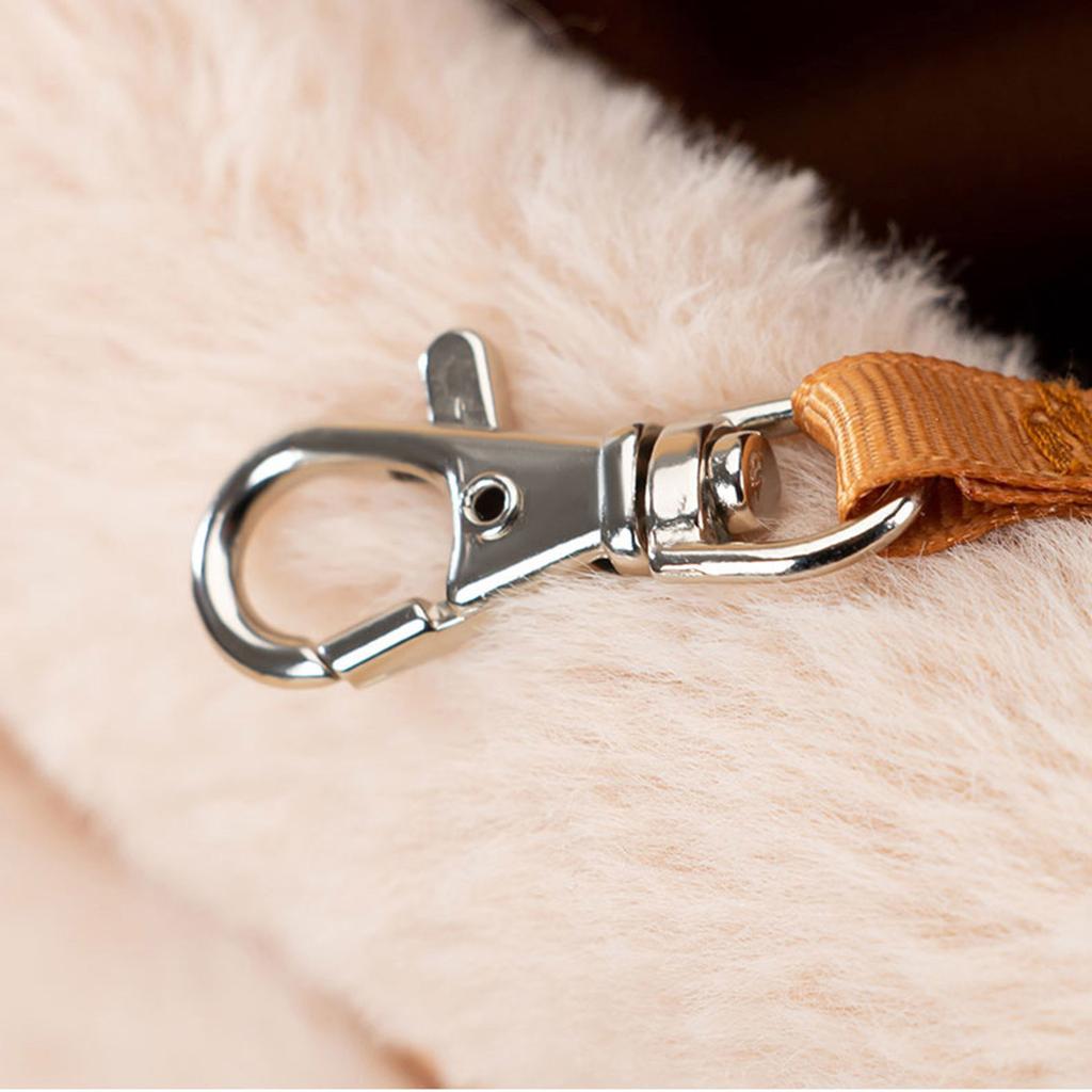 Dog Carrier Cage Winter Warm Cat Travel Bag Portable Carrier Backpack Shoulder Bag Kitten Plush Carrier with Top Opening