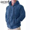 Autumn Men's Fleece Cardigan Hooded Jacket