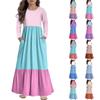 Girls' Maxi Dress Casual Holiday Dresses - Long Sleeve Dress With Pockets For 4-14Y