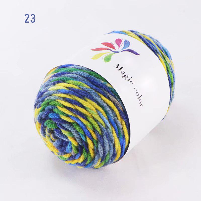 50 г/моток Взрослый шарф Разноцветное секционное крашение 8 нитей Хлопковая пряжа Пряжа Сделай сам Ручное вязание