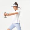 Li-Ning Серия Фитнес Спортивная Повседневная Простая Однотонная Свободного Кроя Футболка-поло с Коротким Рукавом Женские топы Белый APLV016-5