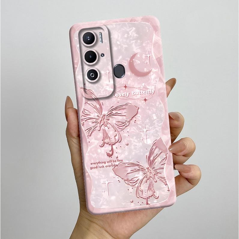For Tecno Pova Neo Case LE6 LE6h Kawaii Cat Butterfly Flowers Fundas Silicone Soft Cover Case For Tecno Pova Neo PovaNeo Bumper