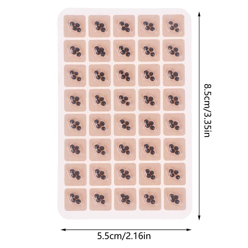 400 Пластырей Семена для ухода за ушами Акупунктура Ушные одноразовые наклейки Массажная терапия Игольчатый пластырь Аурикулярный Аурикулотерапия