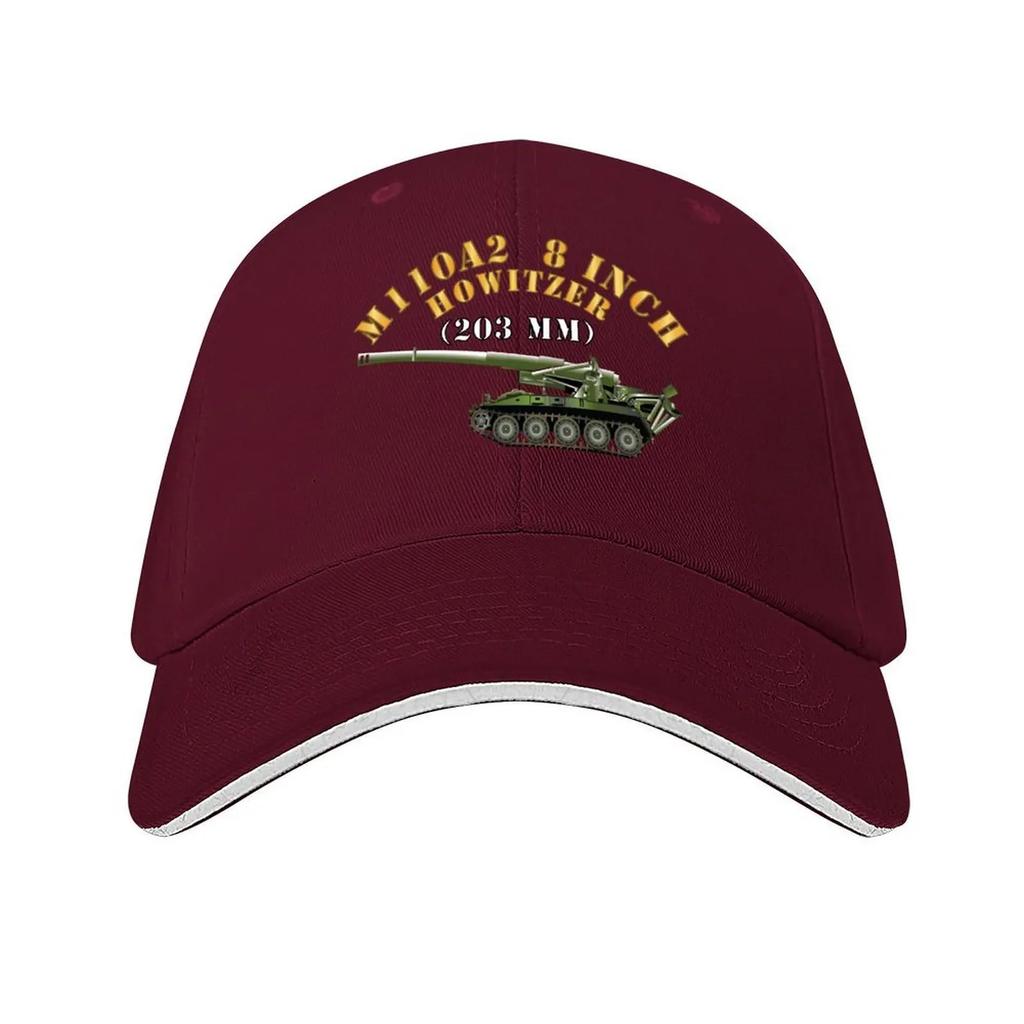 Army M110A2 8 Inch 203mm Howitzer X 300 Baseball Cap Ball Cap Winter hat Luxury man cap derby hat Womens Beach Outlet Mens