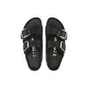 Birkenstock Мужские кроссовки Arizona с большой пряжкой из промасленной кожи, узкие, черные 1011075