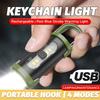 1-5 шт. USB-зарядка Кемпинговый фонарик с крючком-замком, 4 режима освещения, Портативный для чтения ночью, Ходьбы, Аварийных ситуаций, Легкий и мини