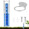 Garden Rain Gauge Freeze Proof Water Rain Meter Transparent Accurate Measuring Tool With Large Clear Numbers For Lawn Backyard