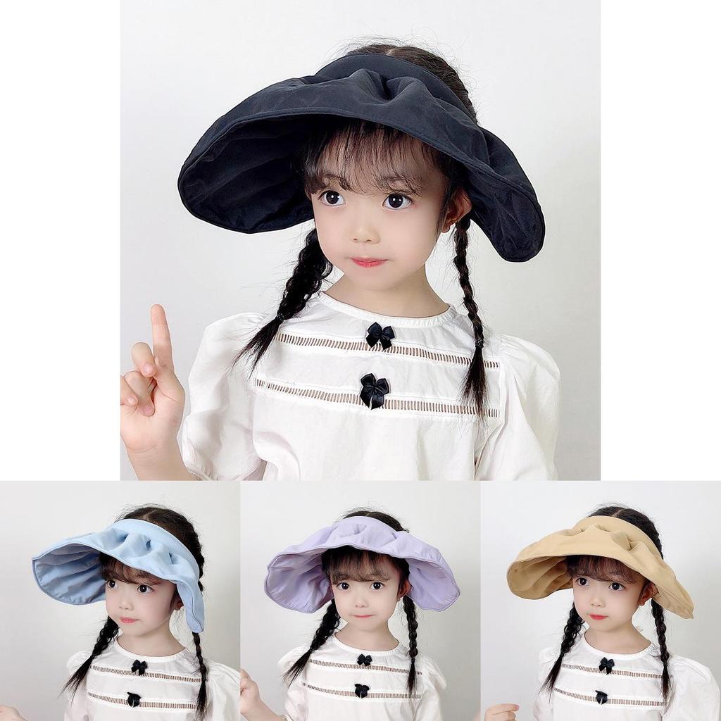Summer Kids Sun Hat With Wide Brim And Breathable Cotton Polyester For Girls And Toddlers