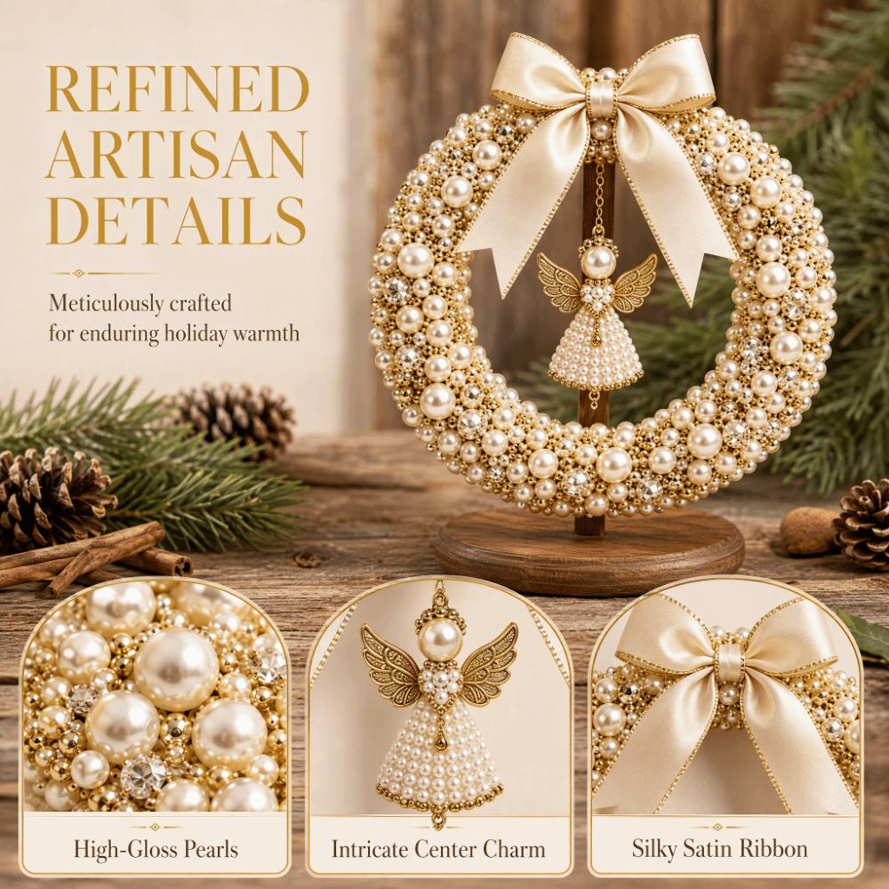 Beaded Christmas Wreath Kit DIY Craft Holiday Wreath Kit Beaded Wreath Kit Home Decoration
