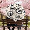 1pc Crows Chandeliers Automatic Open/Close Umbrella with Windproof, 8-Rib Sturdy Canopy, Durable Ribs, Fashionable Design1164A