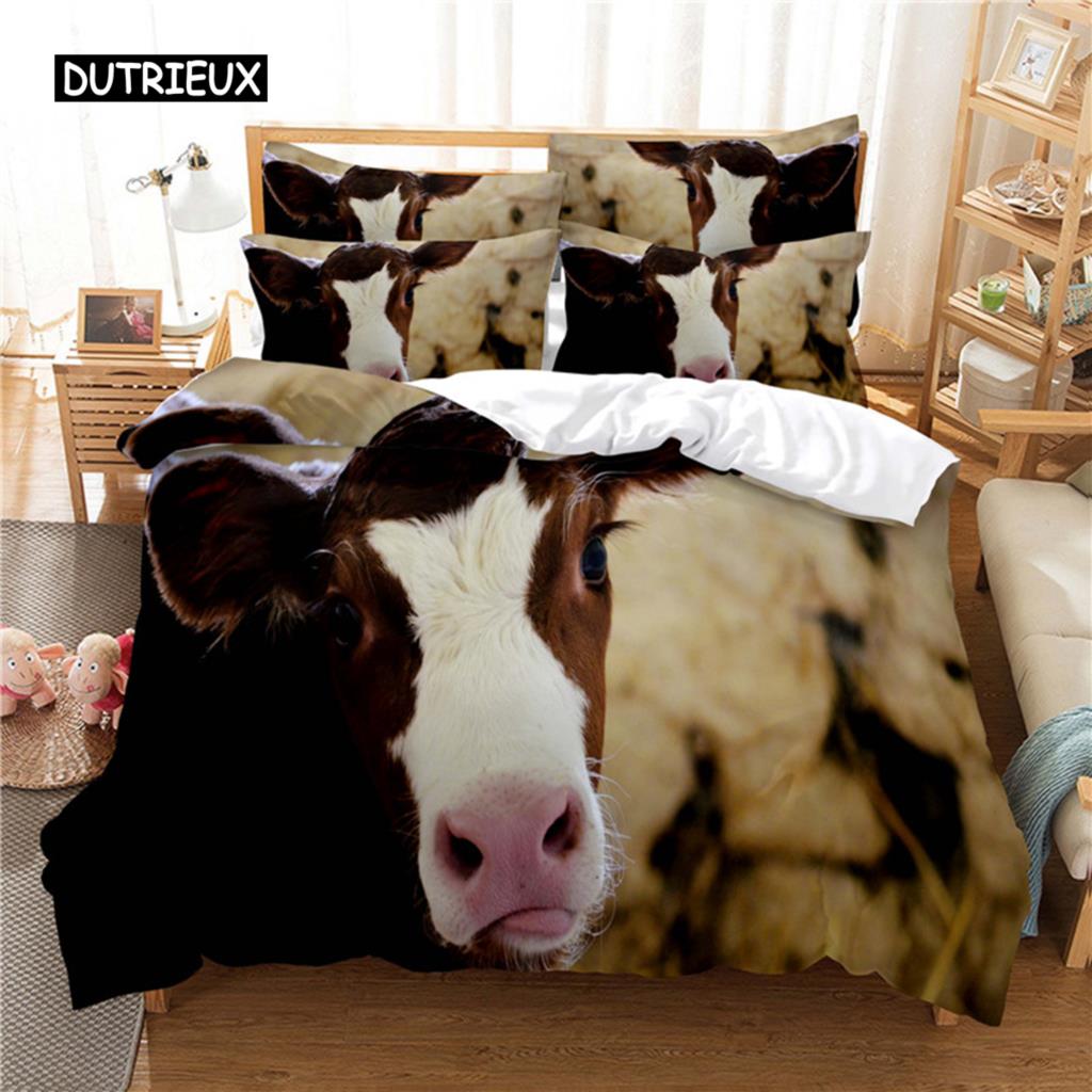 Blue Sky Cow Bedding Set Duvet Cover Set 3d Bedding Digital Printing Bed Linen Queen Size Bedding Set Fashion Design
