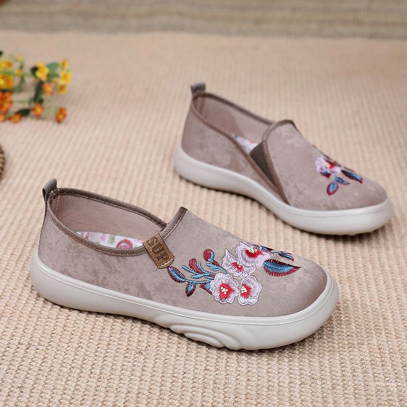 ****** and Autumn New Old ******* Cloth Shoes Women's Comfortable Middle and Old Shoes Casual S**t Sole One Pedal Mother Single Shoes