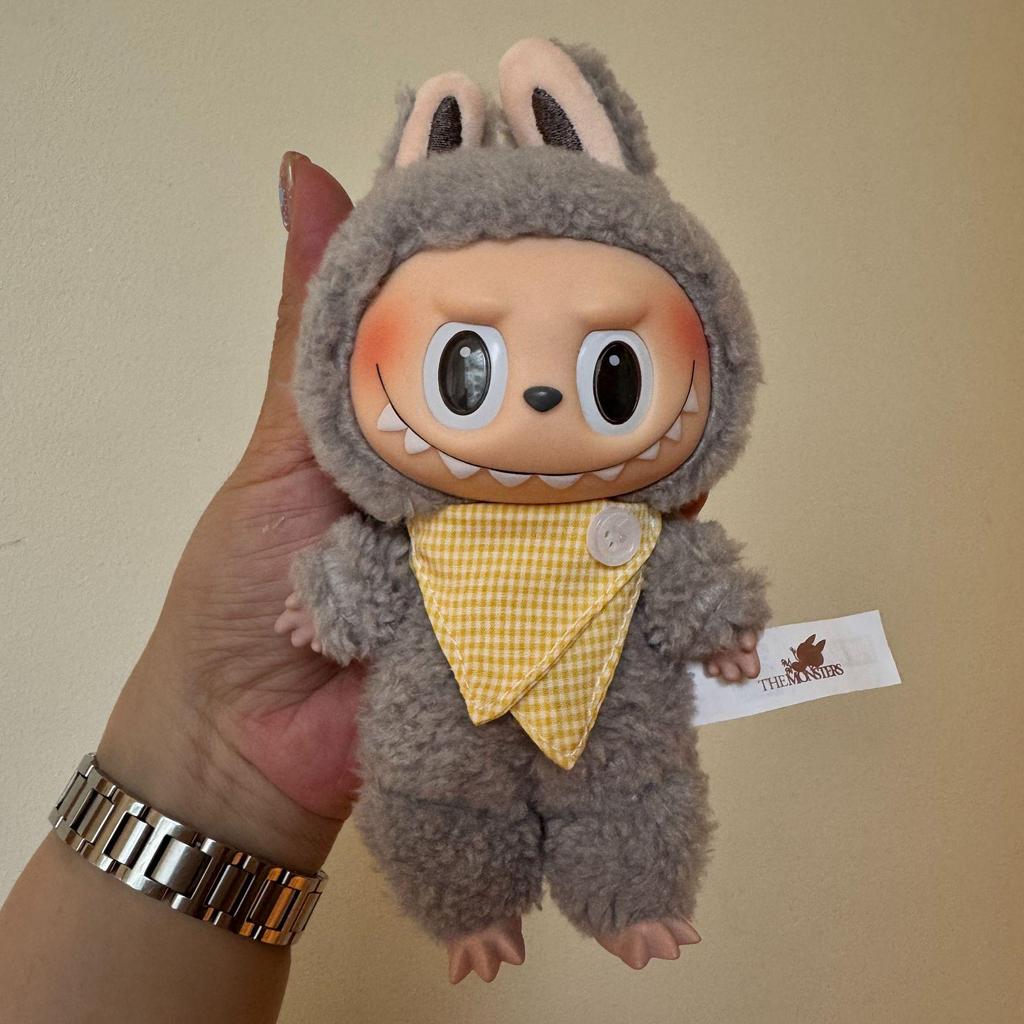 Слюнявчик для питомца-куклы Лабубу - Самоироничный медвежонок, детские аксессуары